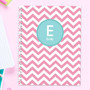 Pink & Aqua Chevron Kids Notebook
