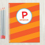 Fun Initials Orange Kids Notebook