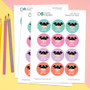 Just Like Me Waterproof Round Labels for Kids (Set of 48)