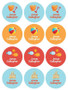 Ready For The Beach Waterproof Labels for Kids (Set of 48)