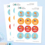 Ready For The Beach Waterproof Labels for Kids (Set of 48)