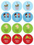Yo Ho Pirate Boy Waterproof Labels for Kids (Set of 48)