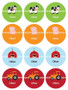 Farm Life Waterproof Labels for Kids (Set of 48)
