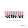 Zebra And Pink Custom Plate for Girls