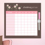 Blossoms On Chocolate Chore Calendar