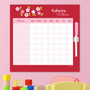 Preppy Flowers Red Charts For Kids