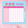 Cute Tulip Customizable Chore Chart