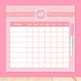 Initials On Chevron Kids Chore Chart