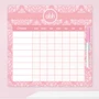 Pink Sweet Damask Chore Chart For Kids