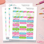 Cute Stripe Pattern Labels Rectangular Pack