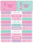 Ballerina Shoes Labels Rectangular Pack (Set of 128)
