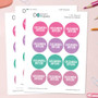 Linen Girl Shades - Purple Waterproof Labels for Kids