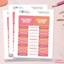 Linen Girl Shades - Pink Labels Rectangular Pack