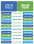 Linen Boy Shades Blue Labels Rectangular Pack (Set of 128)