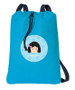 Just Like Me Girl Light Blue personalized bags