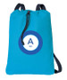 A Linen Blue Letter Personalized Bags For Kids