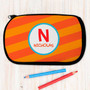 Fun Initials - Orange Pencil Case