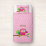 Pink Owl Be Yours Duvet Cover