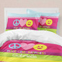 Peace & Love Signs Duvet Cover