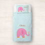 Sweet Pink Elephant Duvet Cover