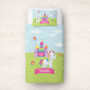 Pretty Heart Castle & Unicorn Duvet Cover