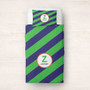 Fun initials Green Duvet Cover
