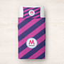 Fun initials Magenta Duvet Cover