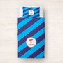 Fun initials Blue Duvet Cover