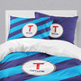 Fun initials Blue Duvet Cover