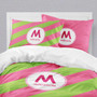 Fun initials Pink Duvet Cover