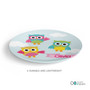 Three Owls Custom Plate for Girls