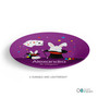 Cute Girl Magician Custom Plate for Girls