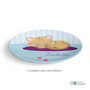 Cute Little Kitten Custom Plate for Girls