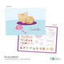 Cute Little Kitten Custom Plate for Girls
