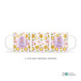Pink Flowers Pattern Custom Plate for Girls