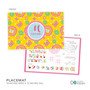 Yellow Flowers Pattern Custom Plate for Girls