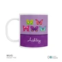 Bright Butterflies Custom Plate for Girls