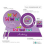 Bright Butterflies Custom Plate for Girls