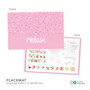 Sweet Glitter Dots Custom Plate for Girls