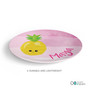 Yummy Pineapple Custom Plate for Girls