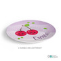 Yummy Cherries Custom Plate for Girls