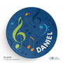 Musical Notes Kids Plate