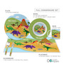 Dinosaurs in the Jungle Kids Plate