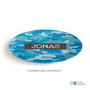 Blue Camouflage Kids Plate