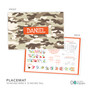 Brown Camouflage Kids Plate