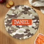 Brown Camouflage Kids Plate