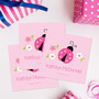 Sweet Pink Lady Bug Gift Label Set