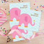 Sweet Pink Elephant Gift Label Set