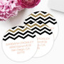 Black Chevron Label Set