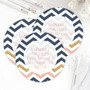 Blue Chevron Label Set